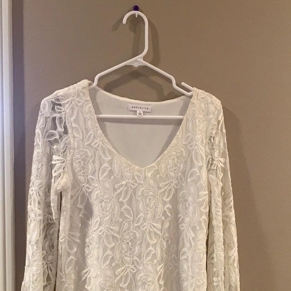 Socialite White winter dress